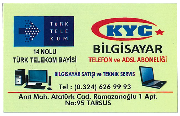 KYC BİLGİSAYAR (ANIT MAHALLESİ)