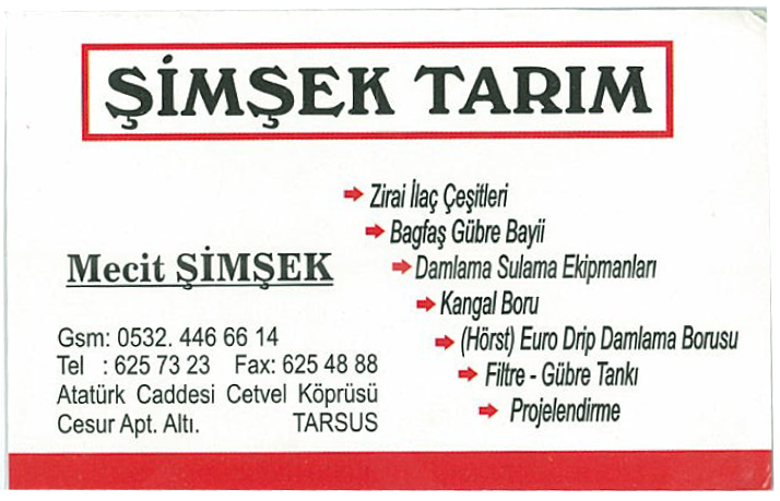 ŞİMŞEK TARIM 