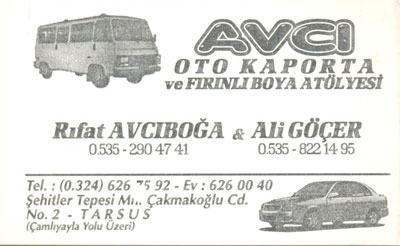 AVCI OTO KAPORTA 