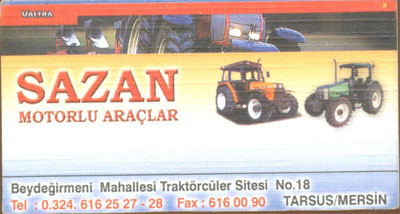 SAZAN MOTORLU ARAÇLAR 