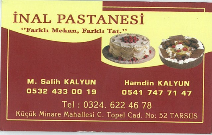 İNAL PASTACILIK VE GIDA SAN TİC LTD ŞTİ 