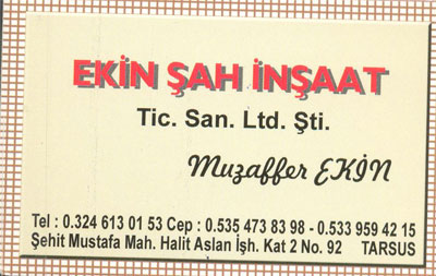 Ekin Şah İnşaat Tic. San. Ltd. Şti.