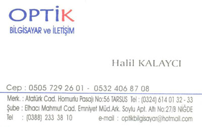 OPTİK BİLGİSAYAR(TARSUS)