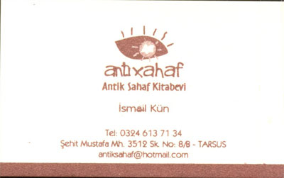 ANTİK SAHAF KİTAPEVİ