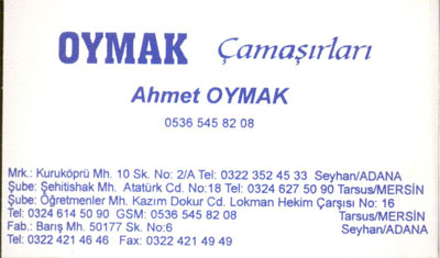 OYMAK ÇAMAŞIRLARI