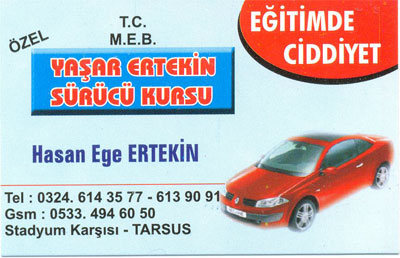 YAŞAR ERTEKİN SÜRÜCÜ KURSU