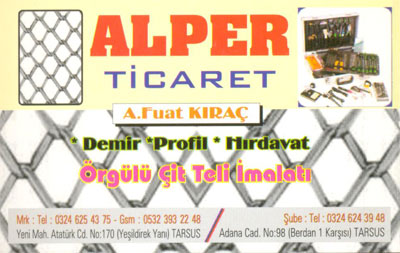 ALPER TİCARET mersin