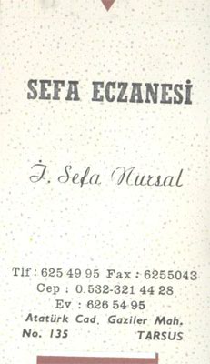 sefa eczanesi