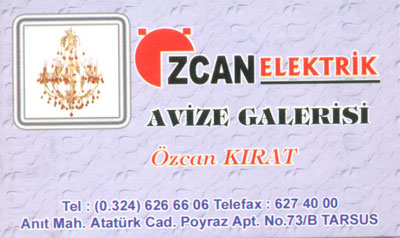 ÖZCAN ELEKTRİK(tarsus anıt)