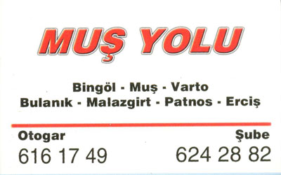MUŞ YOLU 