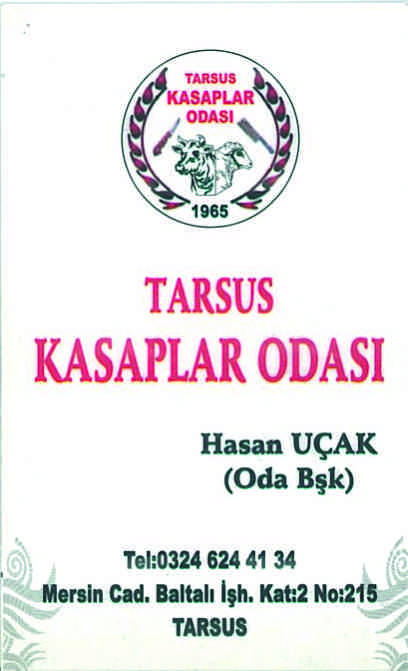   TARSUS KASAPLAR ODASI