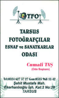 Tarsus Fotoğrafçılar Esnaf ve Sanatkarlar Odası