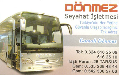 DÖNMEZ SEYAHAT İŞLETMESİ 