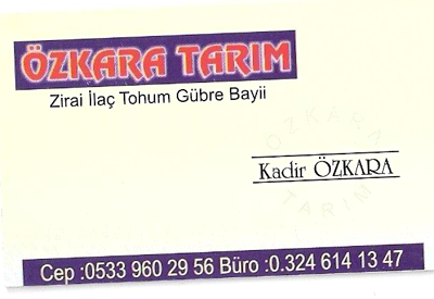 ÖZKARA TARIM