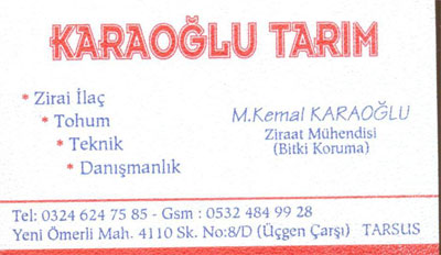 KARAOĞLAN TARIM