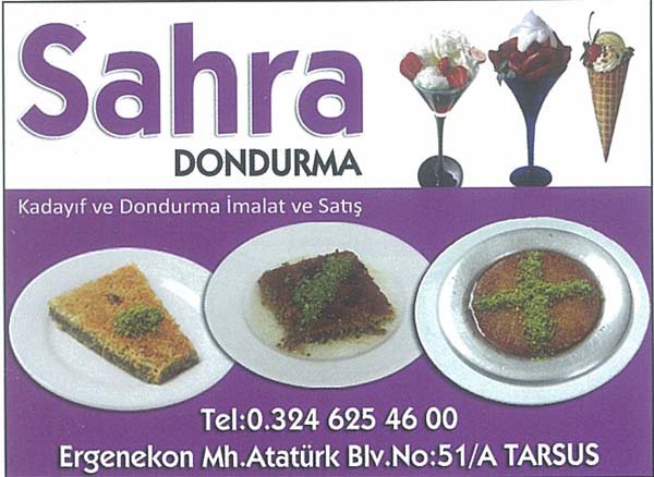 Sahra Dondurma Kadayıf ve Dondurma İmalatı ve Satışı