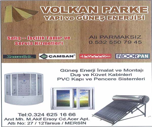 Volkan Parke Yapı ve Güneş Enerjisi