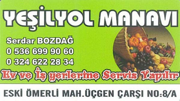 YEŞİLYOL MANAVI