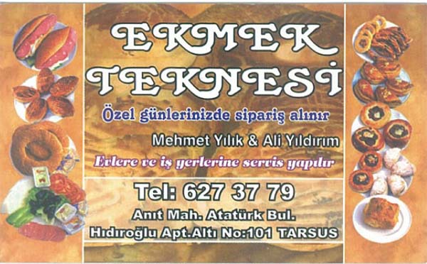 EKMEK TEKNESİ(mersin)