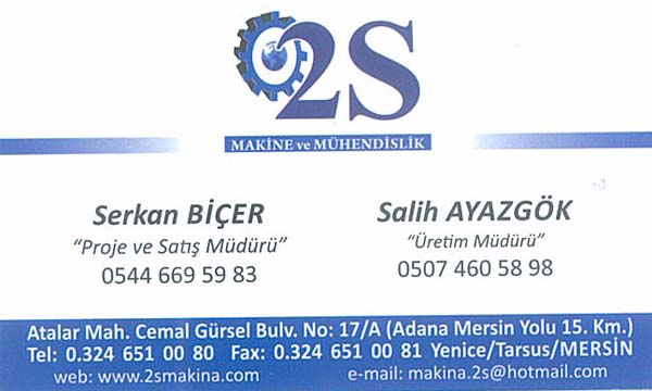 2s Makine ve Mühendislik