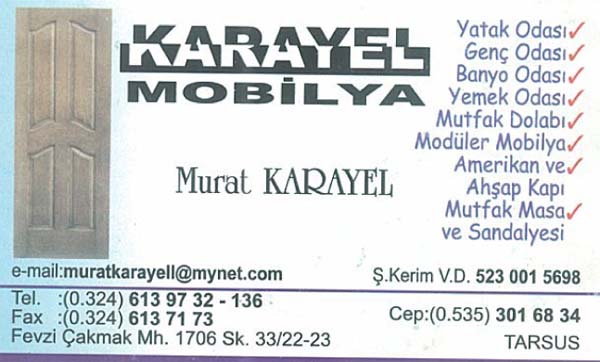 KARAYEL MOBİLYA