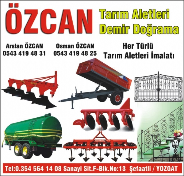 ÖZCAN TARIM ALETLRI - DEMIR DOGRAMA